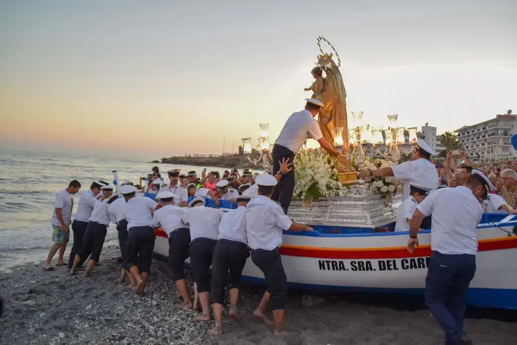 Virgen del Carmen en Nerja