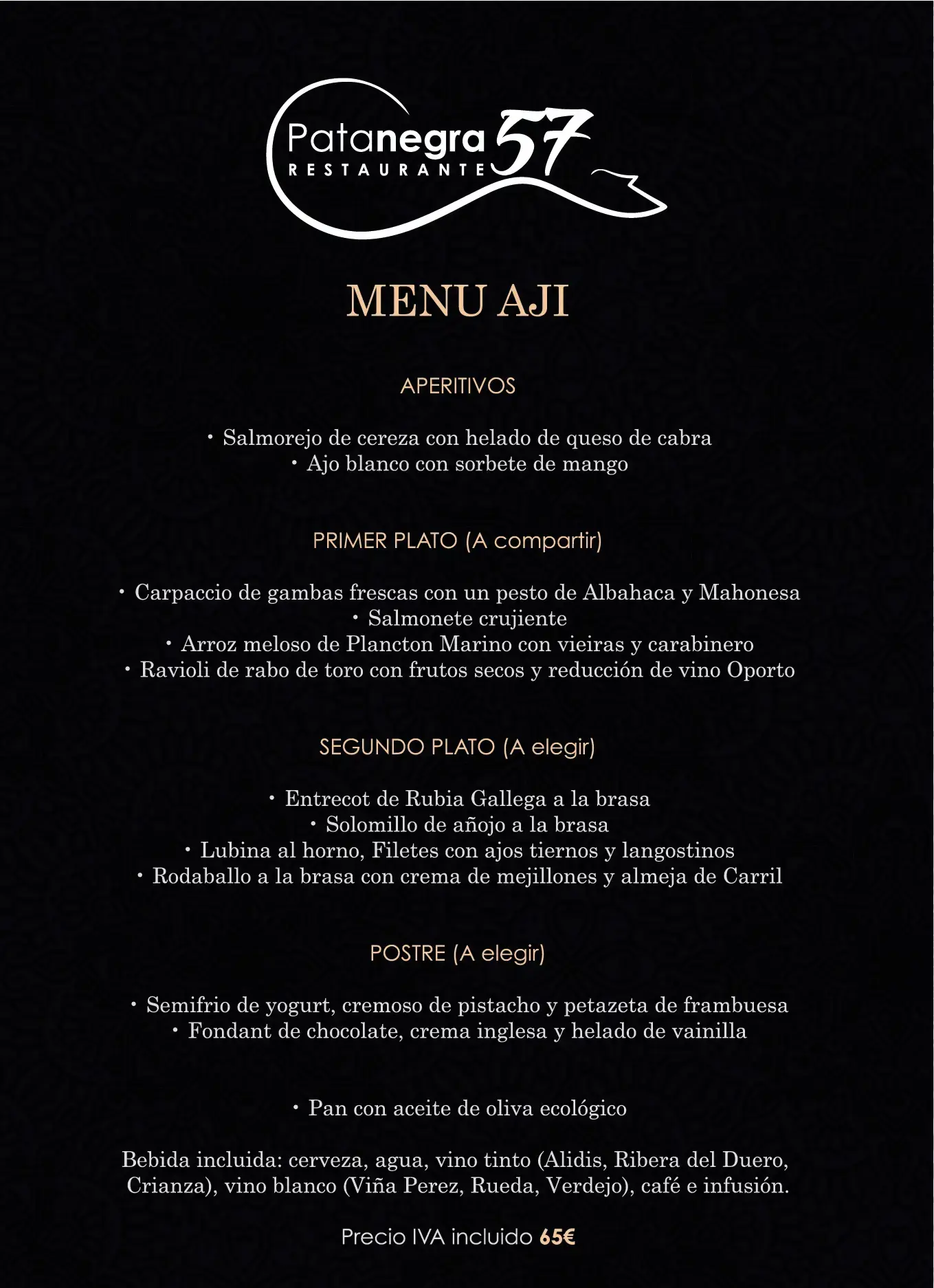 Carta (página 4) de Restaurante Pata Negra 57 en Nerja