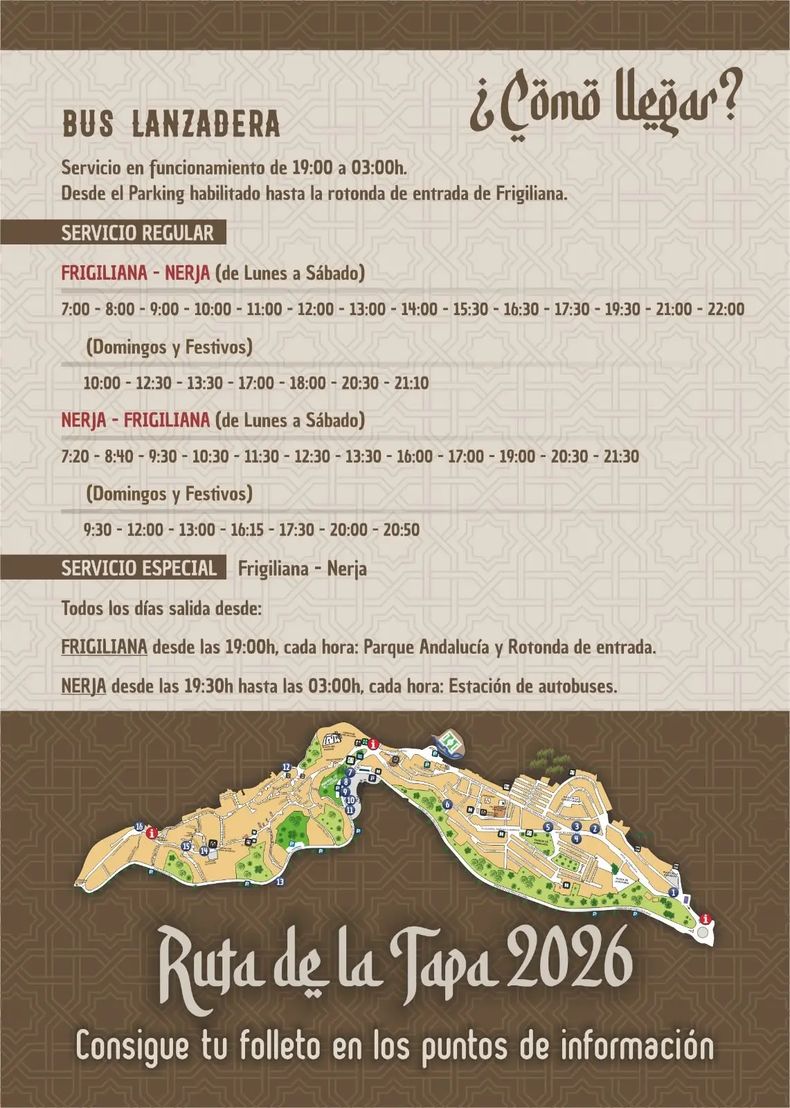 Cómo llegar y Ruta de la Tapa