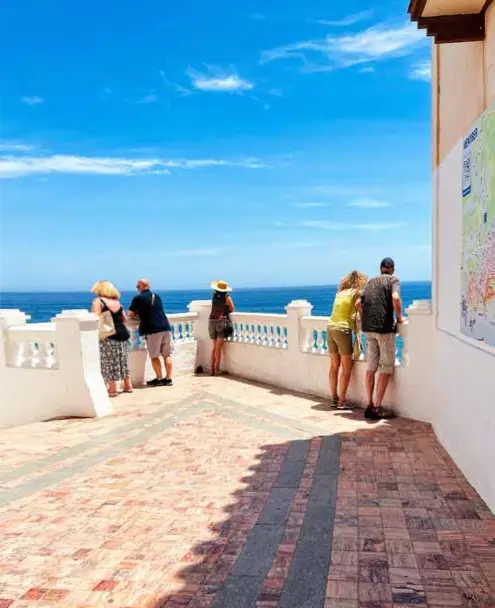 Mirador de la calle Carabeo sobre la playa